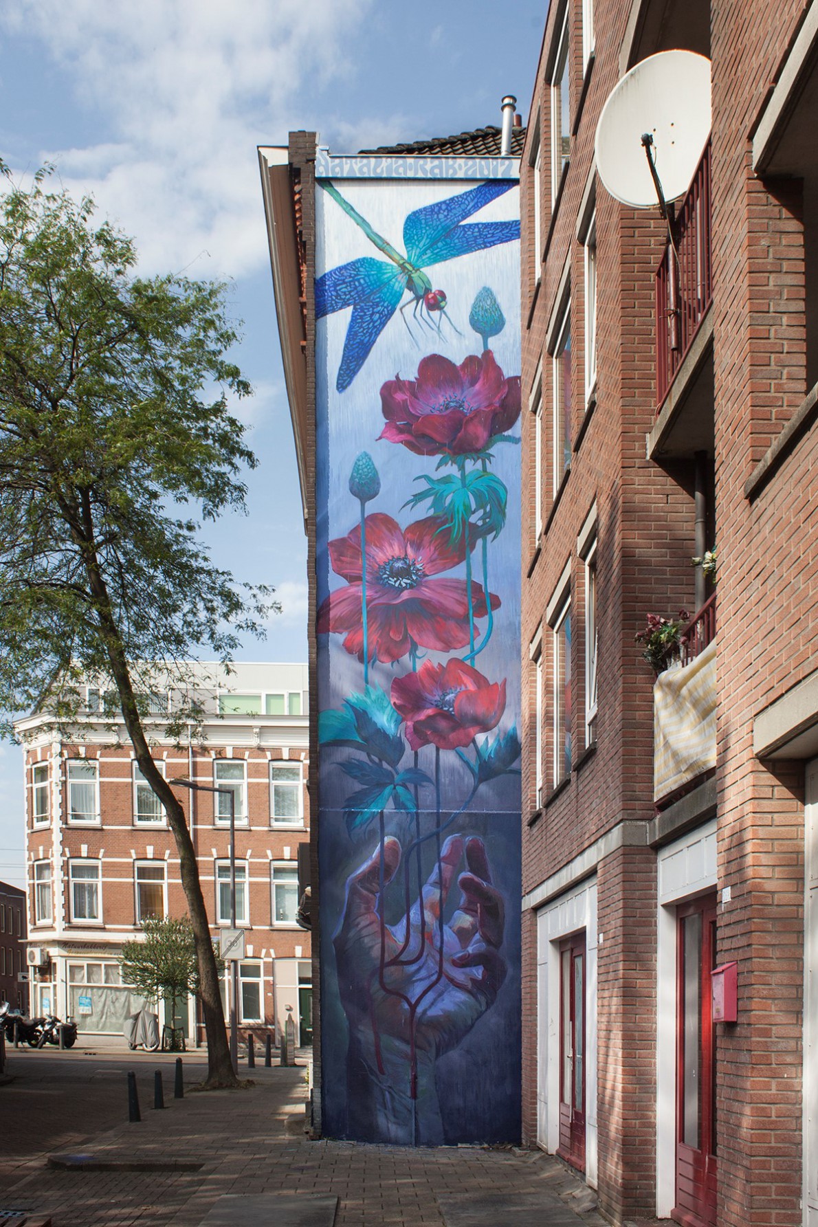 Natalia Rak, Resurrection, Vletstraat Rotterdam, 2017. Sober Walls by Sober Collective.