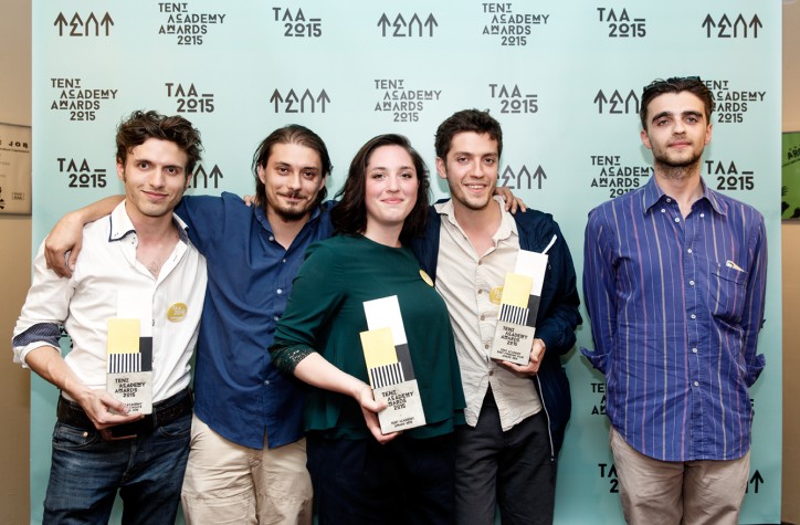TAA 2015 winners Gideon van der Stelt on the far left AVES Project and Sara Bachour photo Aad Hoogendoorn
