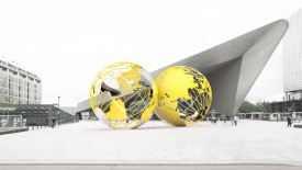 Olafur Eliasson, ontwerpschets Kissing Earth voor Stationsplein (2014)