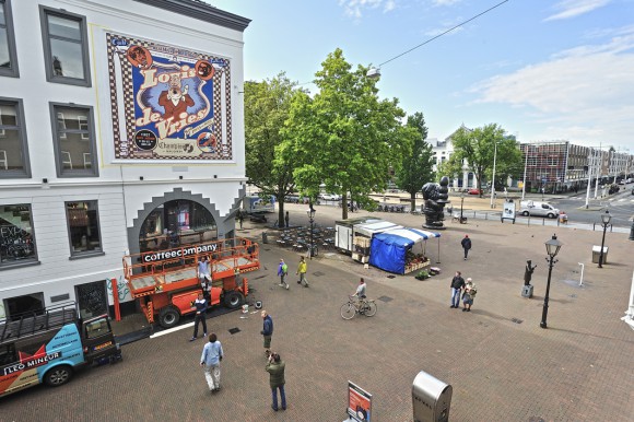 Muurschildering Louis de Vries (2014), Peter Pontiac - foto Max Dereta